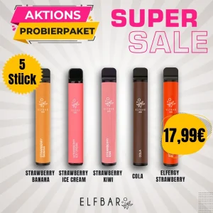 AUTO-DRAFT_Elf Barre 600 Pack d'échantillons avec de la nicotine 5 Stueck 2 600x600