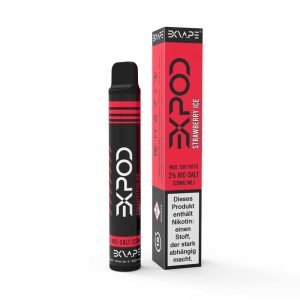 AUTO-DRAFT_exvape expod engångs e cigarett jordgubbsis 20 mg en