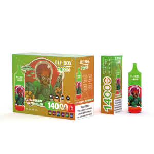 Електронна цигара Elf Box RGB14000 за еднократна употреба с вкус на ягода и диня, налична по целия свят_0000 (1)
