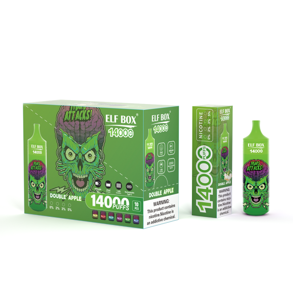 Bestes Preis Leistungs Verhältnis ELF BOX RGB14000 Einweg E-Zigarette mit Double Apple Geschmack_0000