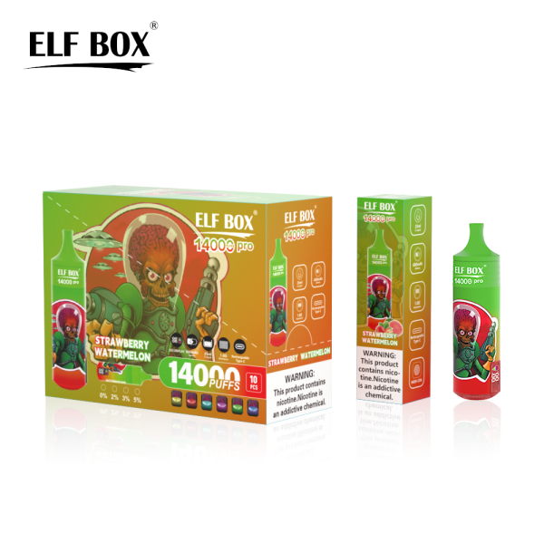 Hochwertige Einweg E-Zigarette ELF BOX RGB14000 Pro Strawberry Watermelon Geschmack_0000 (2)