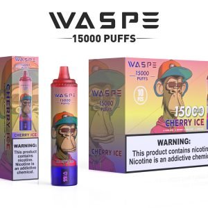 Δροσιστική απόλαυση με πάγο κερασιού με το WASPE 15000 PUFFS ηλεκτρονικό τσιγάρο μιας χρήσης απευθείας από το εργοστάσιο_Cherry lce