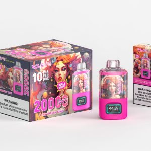 WASPE 20000 PUFFS Dual Mesh kertakäyttöinen e-savuke Strawberry Kiwi nyt eurooppalaisella verovapautuksella_Strawberry Kiwi