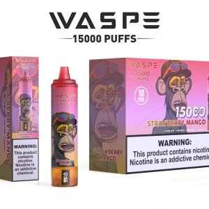 Premium WASPE 15000 PUFFS Vape Strawberry Mango s příchutí k dispozici po celém světě v maloobchodě a velkoobchodě_Strawberry Mango