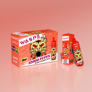 Exkluzivní WASP 12000 PUFFS Jednorázová elektronická cigareta Jahoda Raspberry Cherry Požitek bez daně pro Evropu_Jahoda malina třešeň 980