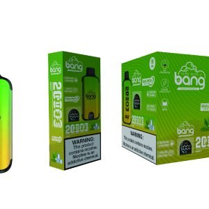 Bang 20000Puff Dual Mesh kertakäyttöinen e-savuke Mint Original ex toimii tuoreisiin minuutteihin ja pitkäkestoiseen nautintoon_Mint