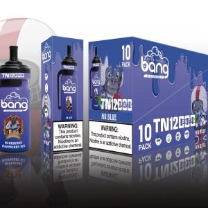 Bang TN12000 Puffs Kertakäyttöinen sähkösavuke Mr Blue - Nauti vertaansa vailla olevasta mausta tukkuhintaan ja koe korkein höyrytysnautinto_Mr Blue