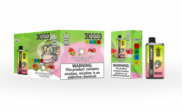 Mit der Bang 30000 Puffs Dual Flavor Disposable Einweg E-Zigarette erleben Sie Strawberry Kimi und Peach Ice Duty-free erhältlich für ein einzigartiges Dampfvergnügen_Strawberry Kimi und Peach Ice