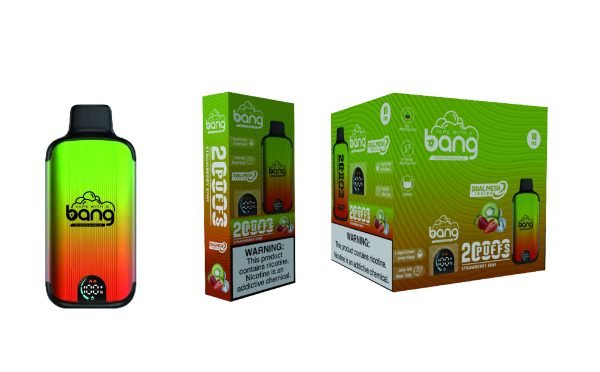 Bang 20000 Puff Dual Mesh Vape Strawberry Kiwi Weltweit meistverkauft zu Großhandelspreis Ihre Chance, Premium-Qualität zu einem hervorragenden Preis zu sichern_Strawberry Kiwi