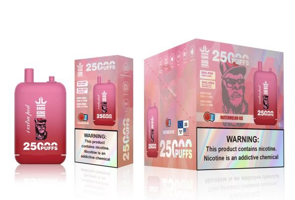 Erleben Sie die erfrischende Bang King DelphiTreh 25000 Puffs Einweg E-Zigarette mit Watermelon Ice der ultimative Genuss für jeden Moment_Watermelon Ice