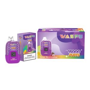 WASPEN 15000 Puffs digitalbox: E-cigarett med läcker Grape Marshmallow tillgänglig tullfri och idealisk för krävande vapers_grape marshmallow