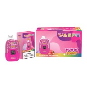 WASPE 15000 Puffs E-savuke Strawberry Watermelon Hyödy tehtaan suoramyynnistä parhailla hinnoilla maailmanlaajuiseen retail_strawberry vesimeloniin