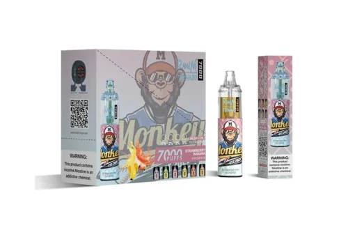 Engangs e-cigaret første test: Overraskelse og forvirring for begyndere_STRAWBERRY BANANA 1024x1024