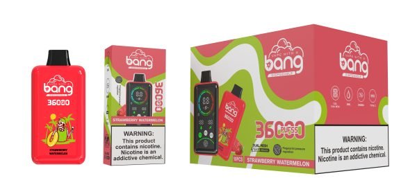 Bang King 36000 Puffs Large Screen Voltage Regulation Strawberry Watermelon Ihre perfekte Einweg E-Zigarette für langanhaltenden Genuss_Strawberry Watermelon