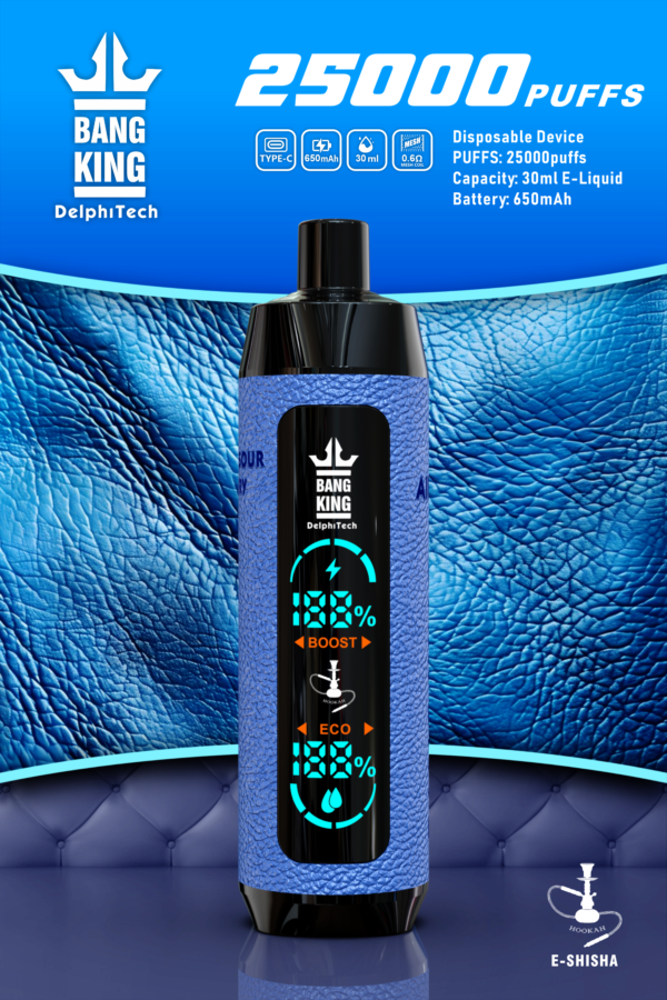 Bang King 25000 Puffs Large Screen B25 Einweg Vape Tiger Blood Ihr ultimativer Begleiter für langanhaltenden Genuss jetzt exklusiv erhältlich (复制)_4