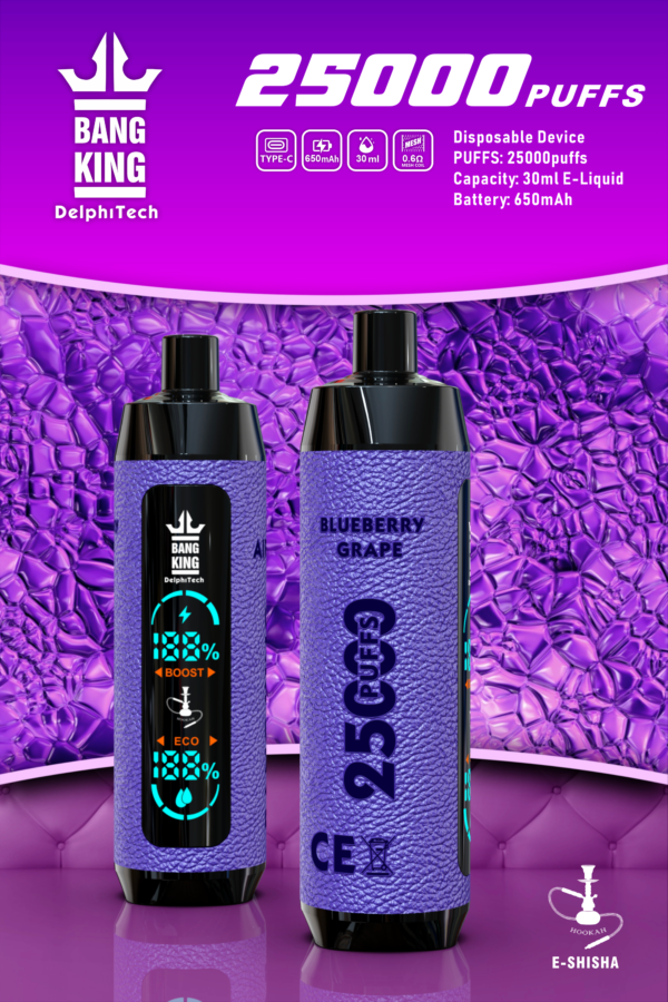 Bang King 25000 Puffs Large Screen B25 Einweg Vape Tiger Blood Ihr ultimativer Begleiter für langanhaltenden Genuss jetzt exklusiv erhältlich (复制)_5