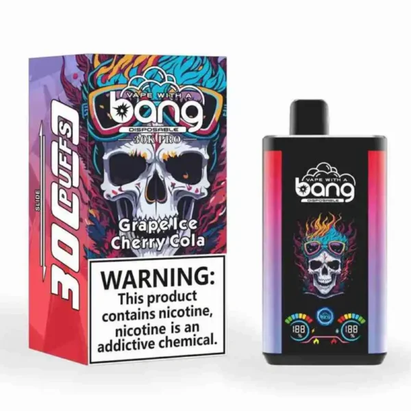 Bang King 25000 Puffs Large Screen B25 Einweg Vape Tiger Blood Ihr ultimativer Begleiter für langanhaltenden Genuss jetzt exklusiv erhältlich (复制)_Grape Ice Cherry Cola