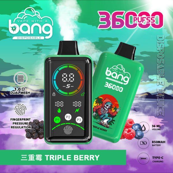 Bang King 25000 Puffs Large Screen B25 Einweg Vape Tiger Blood Ihr ultimativer Begleiter für langanhaltenden Genuss jetzt exklusiv erhältlich (复制)_Triple Berry