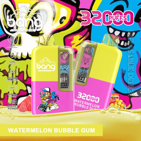 Bang King 25000 Puffs Large Screen B25 Einweg Vape Tiger Blood Ihr ultimativer Begleiter für langanhaltenden Genuss jetzt exklusiv erhältlich (复制)_WATERMELON BUBBLE GUM