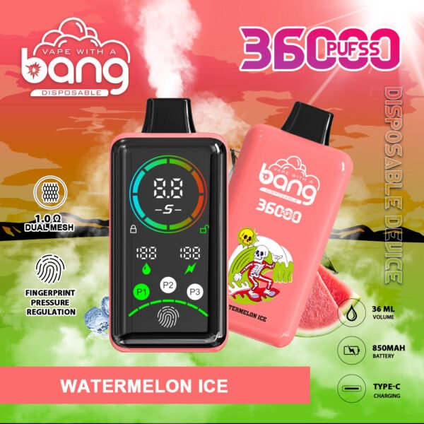 Bang King 25000 Puffs Large Screen B25 Einweg Vape Tiger Blood Ihr ultimativer Begleiter für langanhaltenden Genuss jetzt exklusiv erhältlich (复制)_Watermelon Ice