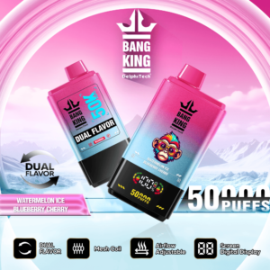 Bang King Vape 50000 Züge Extra langer Genuss, starker Geschmack - Watermelon Ice/Blueberry Mint_bang50k watermelon und blueberry cherry