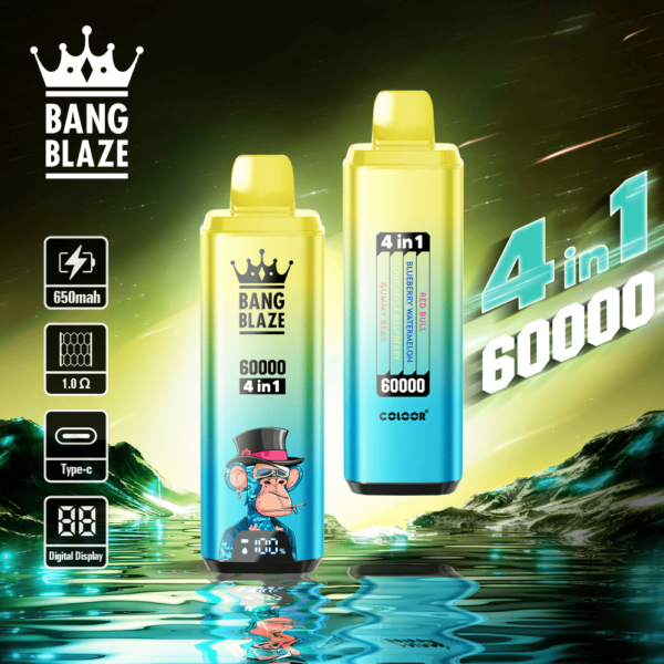 Bang King Vape 50000 Züge Extra langer Genuss, starker Geschmack (复制) - red bull-blueberry watermelon-sour apple raspberry-gumny bear_red bull blueberry watermelon sour apple raspberry gumny bear