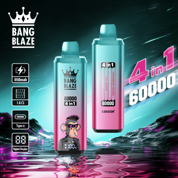 Bang King Vape 50000 Züge Extra langer Genuss, starker Geschmack (复制) - strawberry mango-watermelon bubble gum-red mojito-love66_strawberry mango watermelon bubble gum red mojito love66